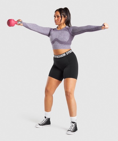 Flex Long Sleeve crop Top
