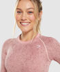 Adapt Fleck Seamless Long Sleeve Crop