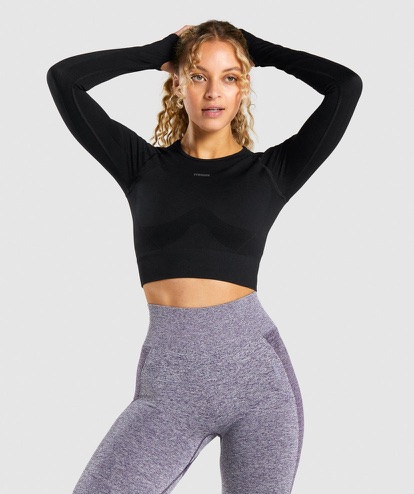 Flex Long Sleeve crop Top