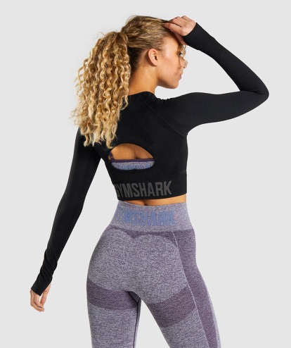 Flex Long Sleeve crop Top
