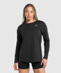 Training(Lifting)Oversized Cotton Long Sleeve Top