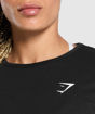 Training(Lifting)Oversized Cotton Long Sleeve Top