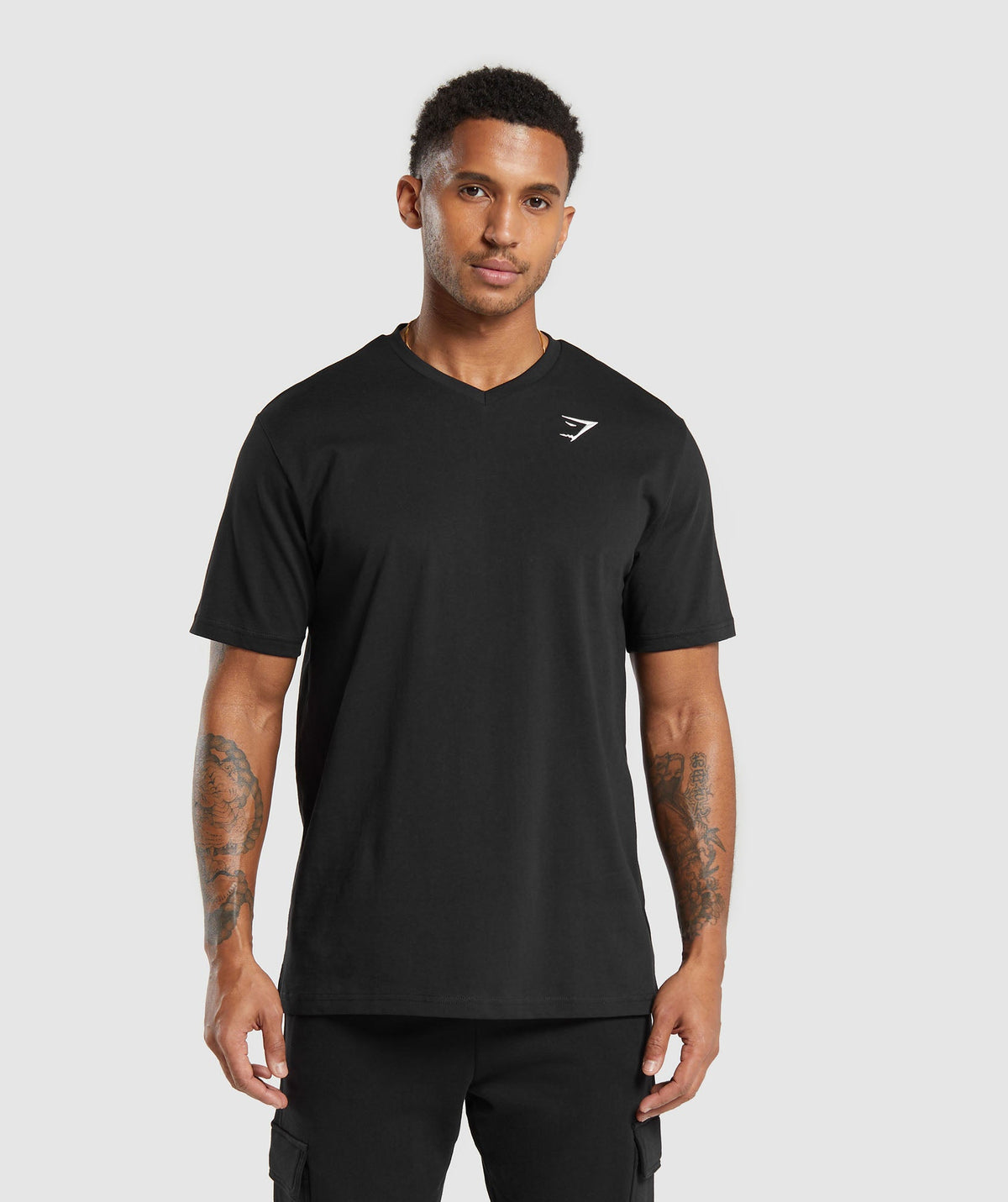 CREST V-NECK T SHIRT