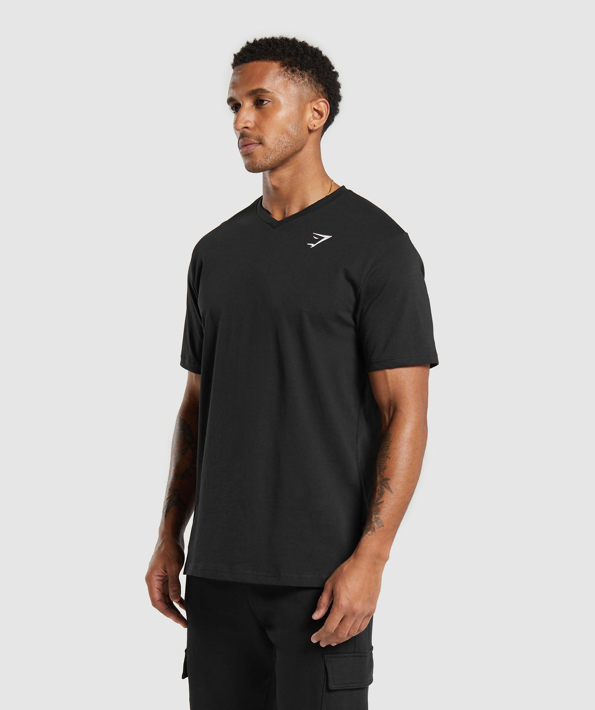 CREST V-NECK T SHIRT