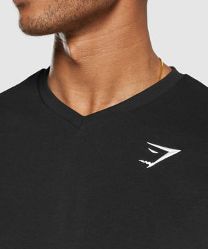 CREST V-NECK T SHIRT