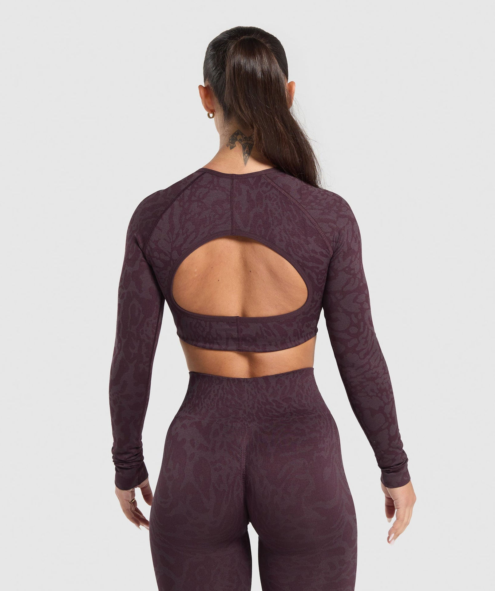 ADAPT SAFARI LONG SLEEVE CROP TOP