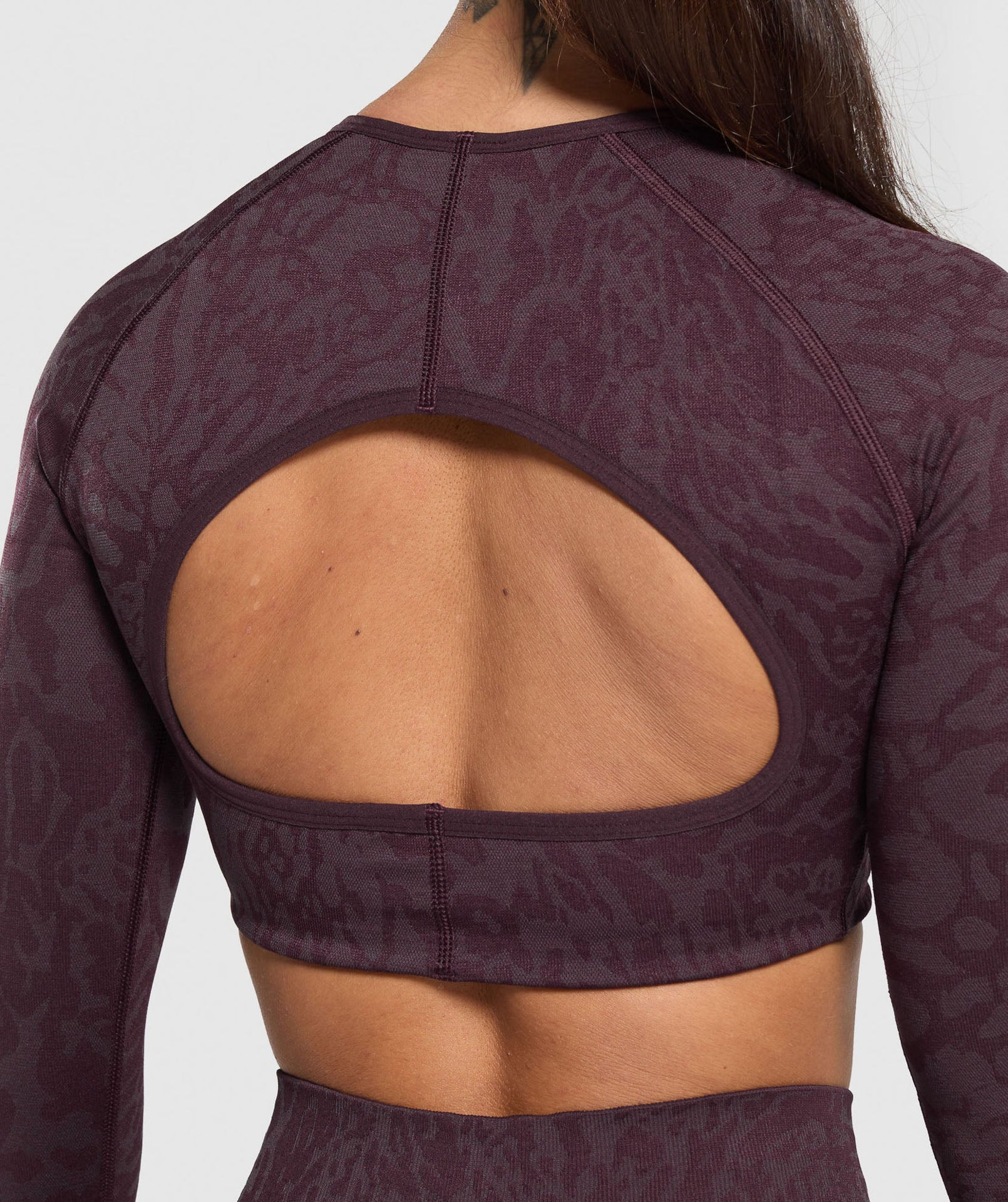 ADAPT SAFARI LONG SLEEVE CROP TOP