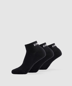 JACQUARD QUARTER SOCKS