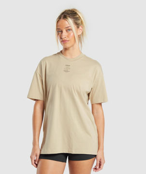 CARE LABEL GRAPHIC OVERSIZED T-SHIRT