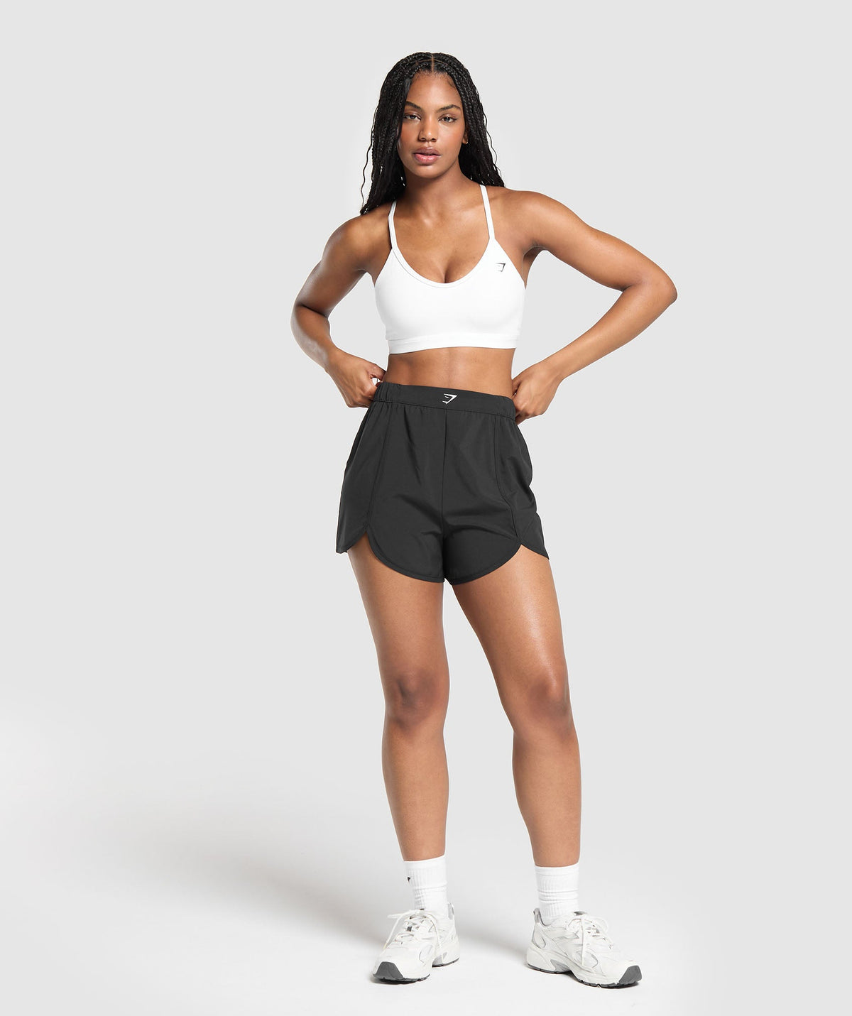 Scallop Hem Shaped Shorts