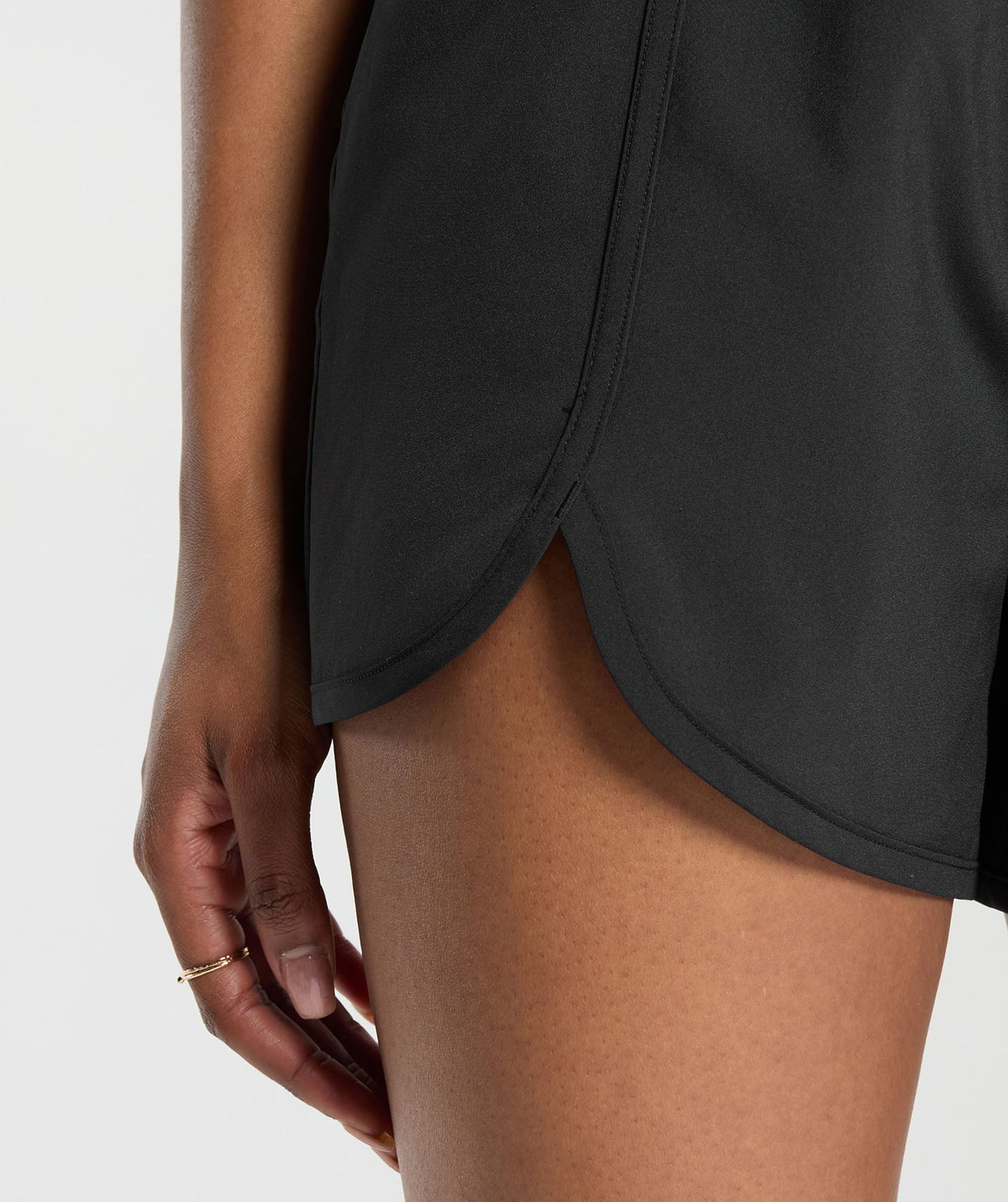 Scallop Hem Shaped Shorts