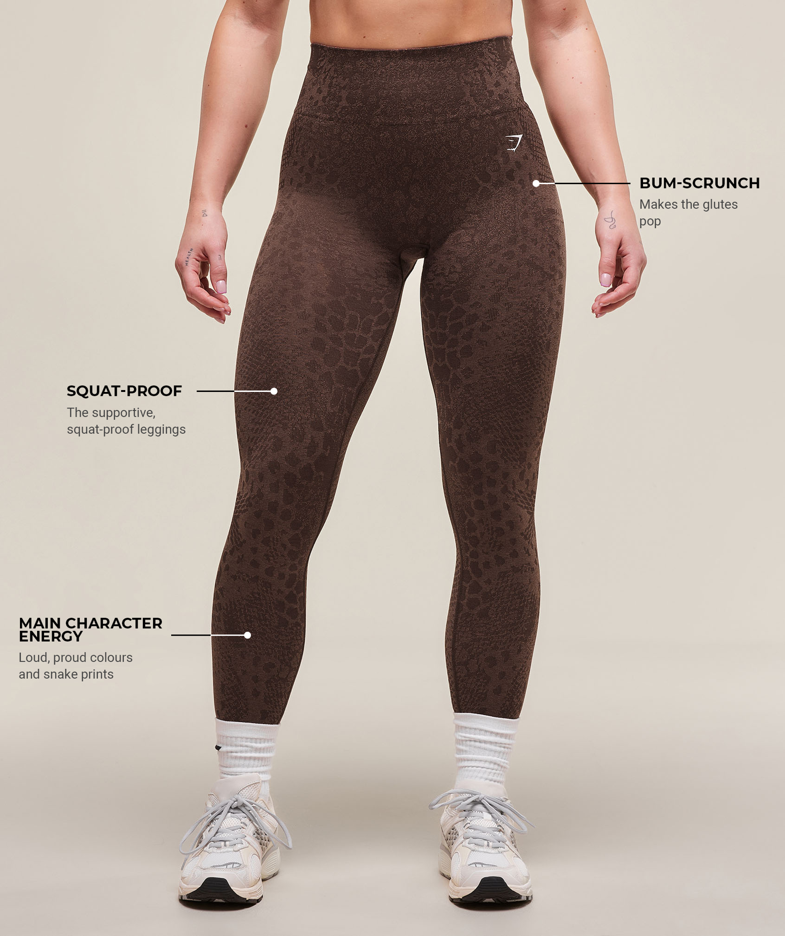 ADAPT X WHITNEY ANIMAL SEAMLESS LEGGINGS