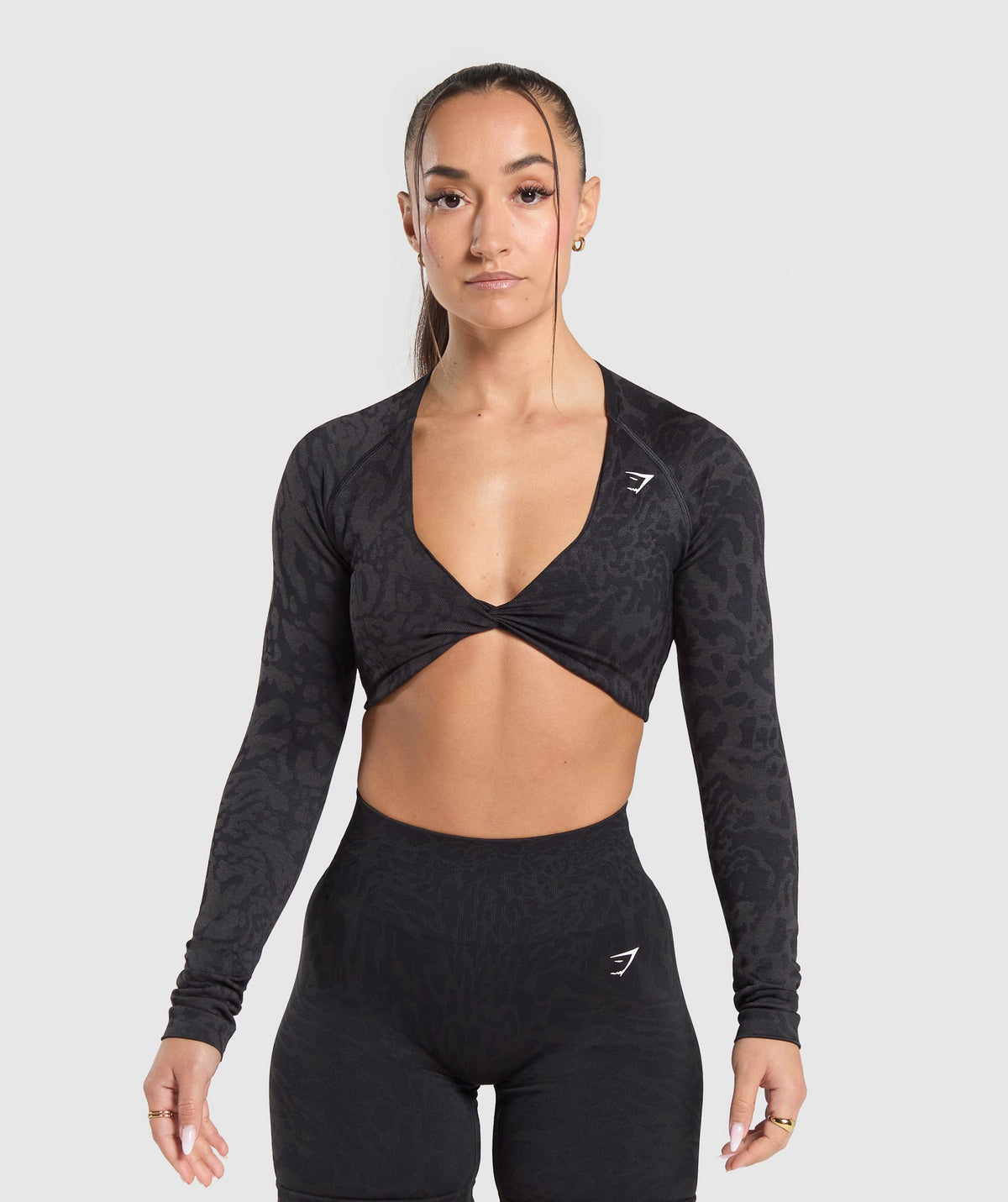 ADAPT SAFARI LONG SLEEVE CROP TOP