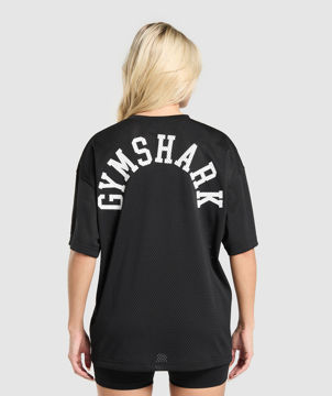 MESH GRAPHIC OVERSIZED T-SHIRT