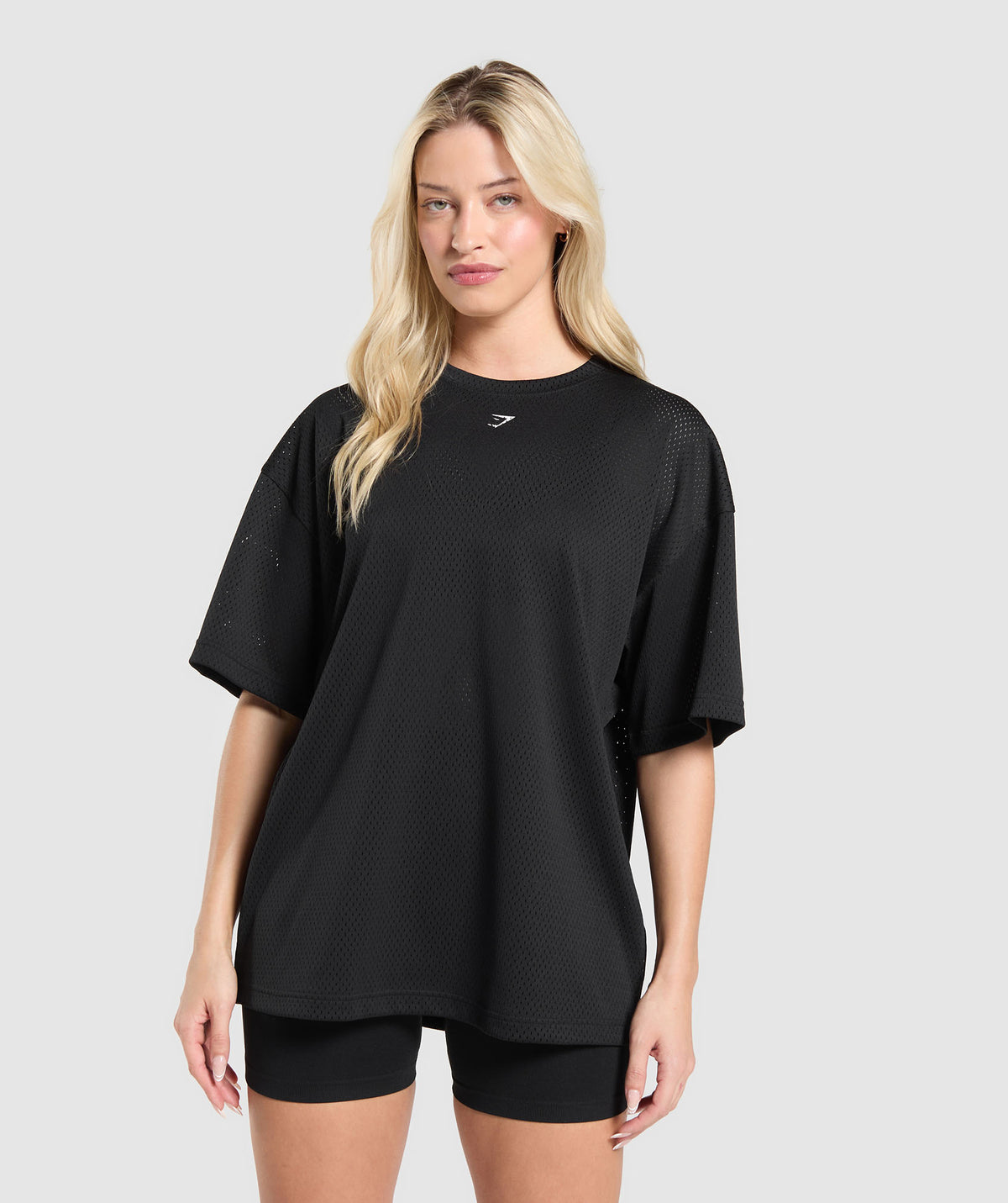 MESH GRAPHIC OVERSIZED T-SHIRT