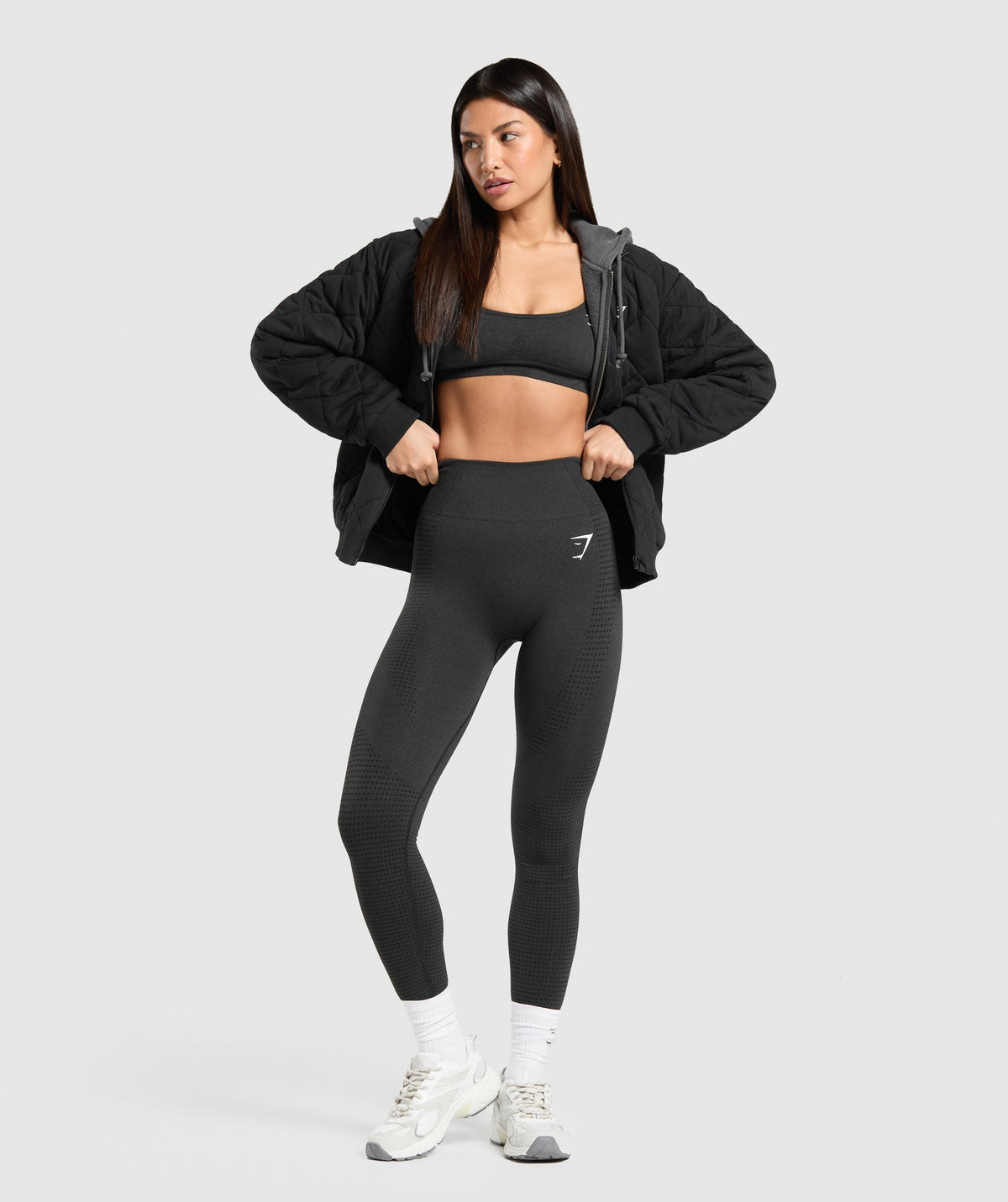 QUILTED ZIP THROUGH