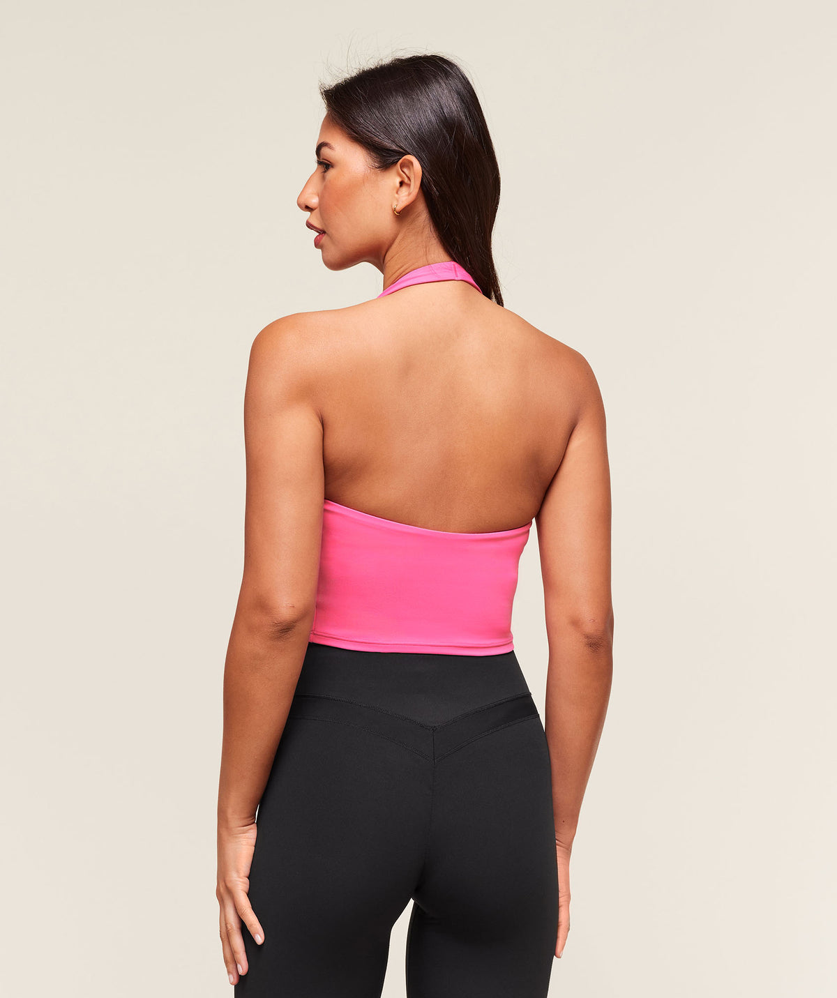 HALTER NECK CAMI WITH SHELF