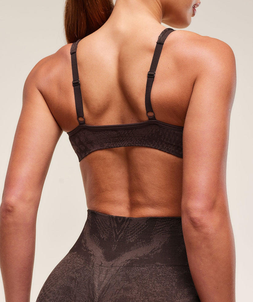 ADAPT X WHITNEY ANIMAL SEAMLESS TWIST FRONT BRA