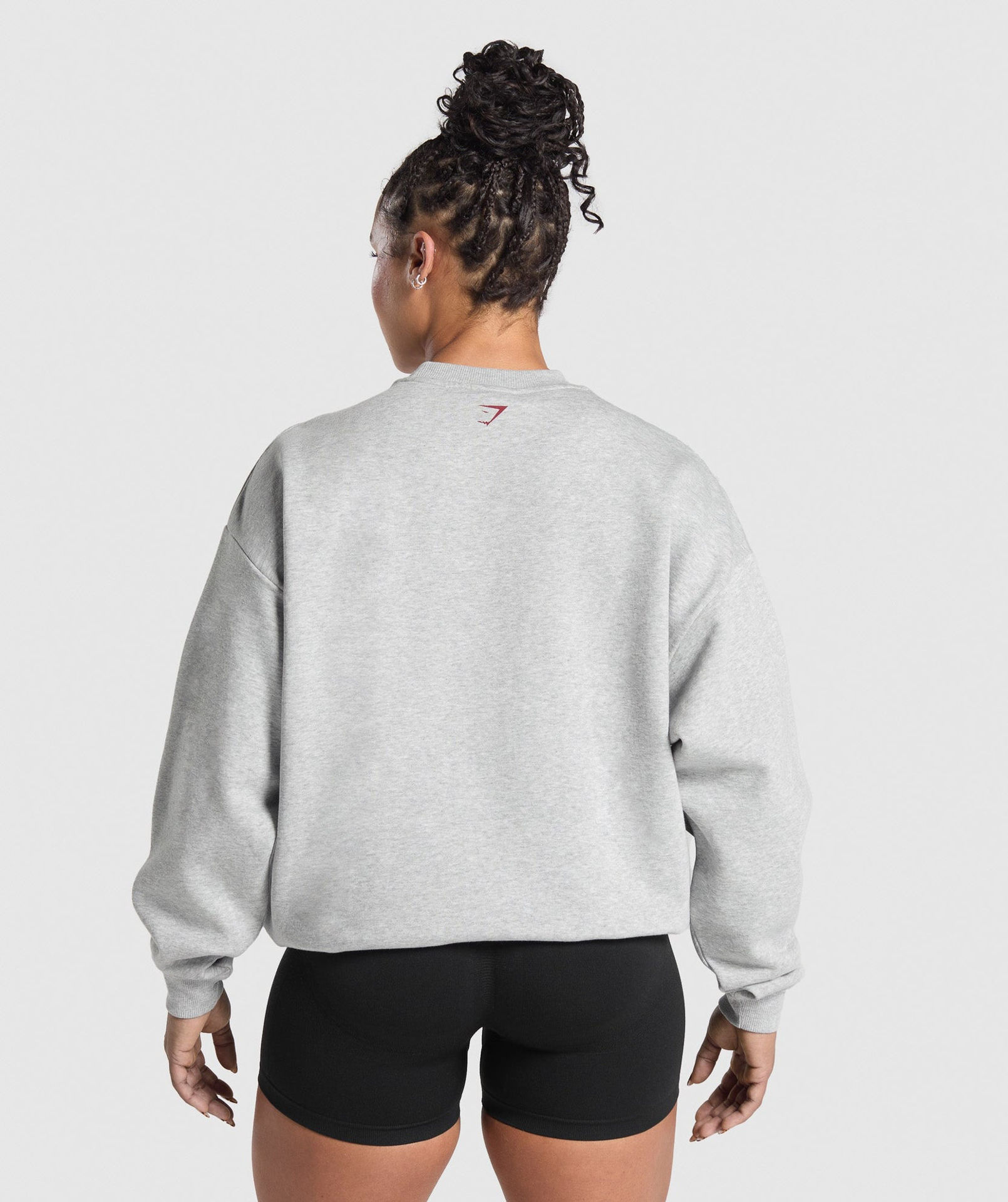 LIFTING ESSENTIALS GRAPHIC BRUSHED OVERSIZED SWEATSHIRT