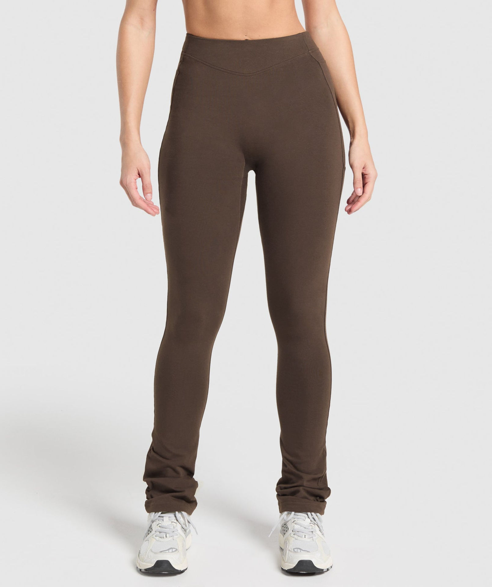 REST DAY BOOT CUT COTTON LEGGINGS