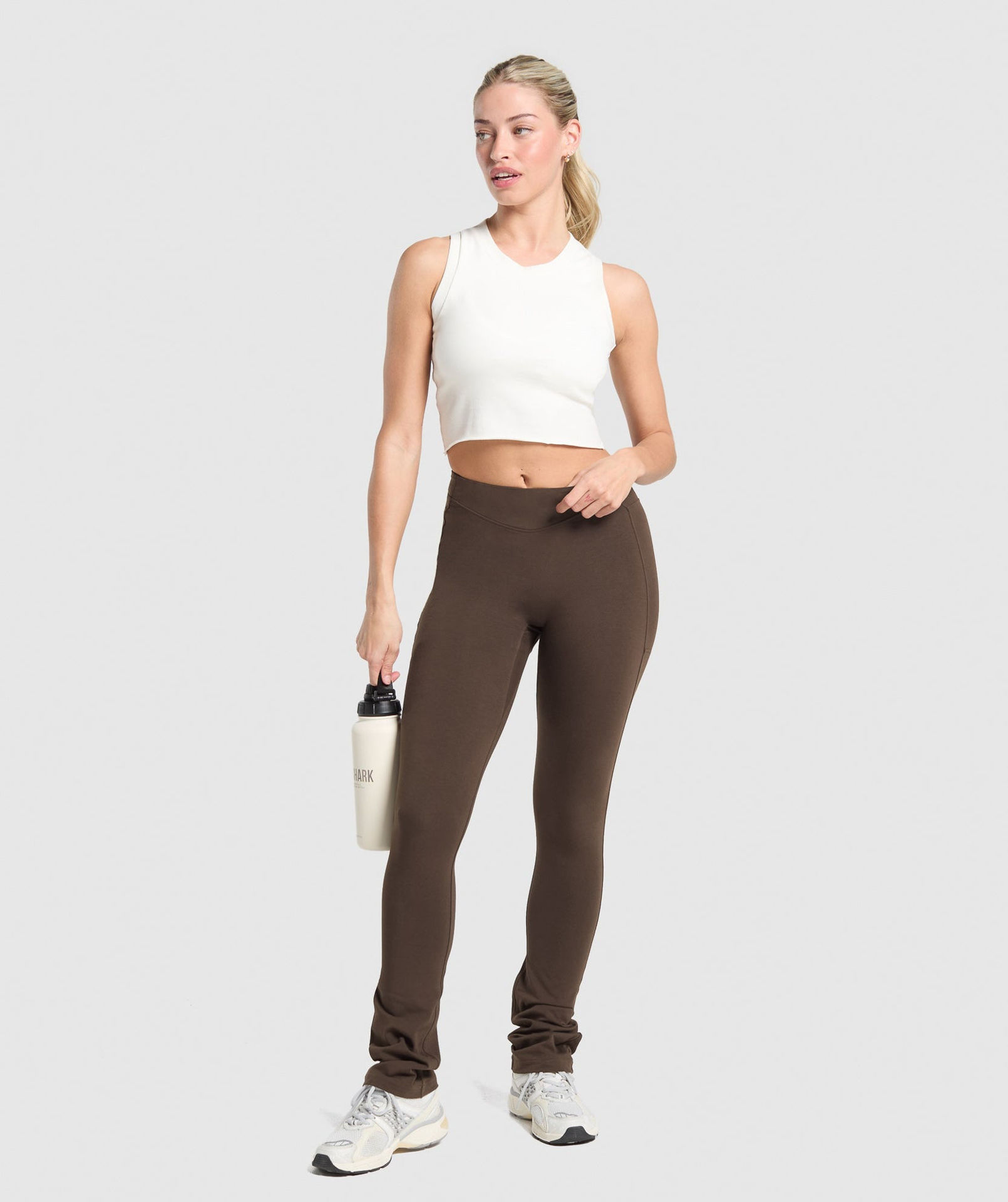 REST DAY BOOT CUT COTTON LEGGINGS