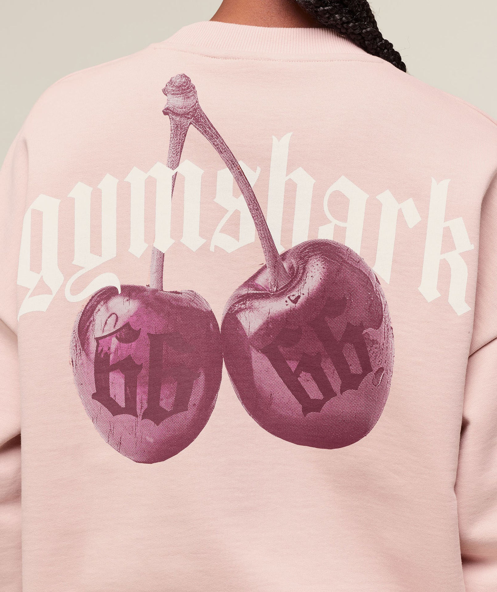 CHERRY GRAPHIC OVERSIZED SWEATSHIRT
