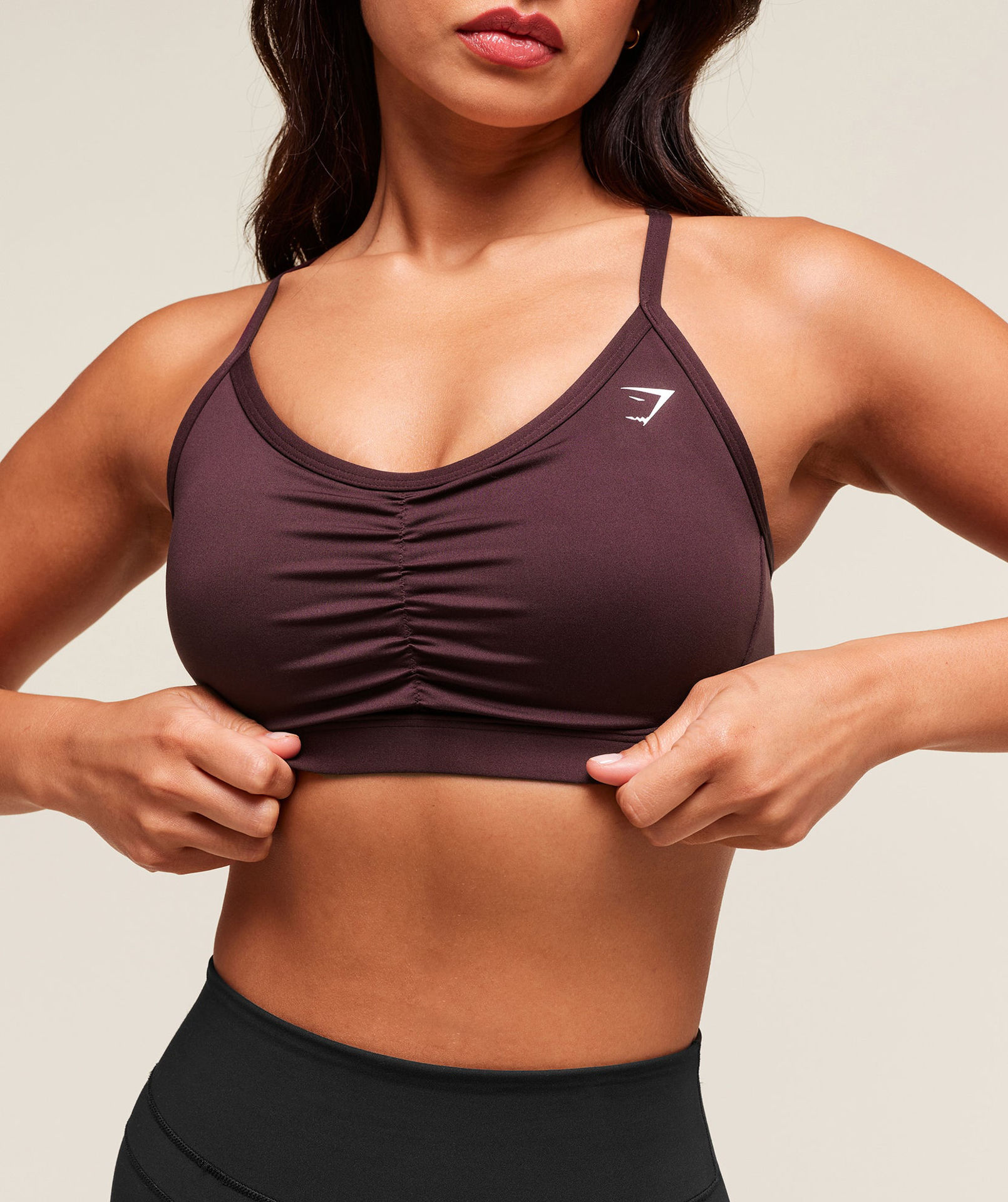 RUCHED SPORTS BRA