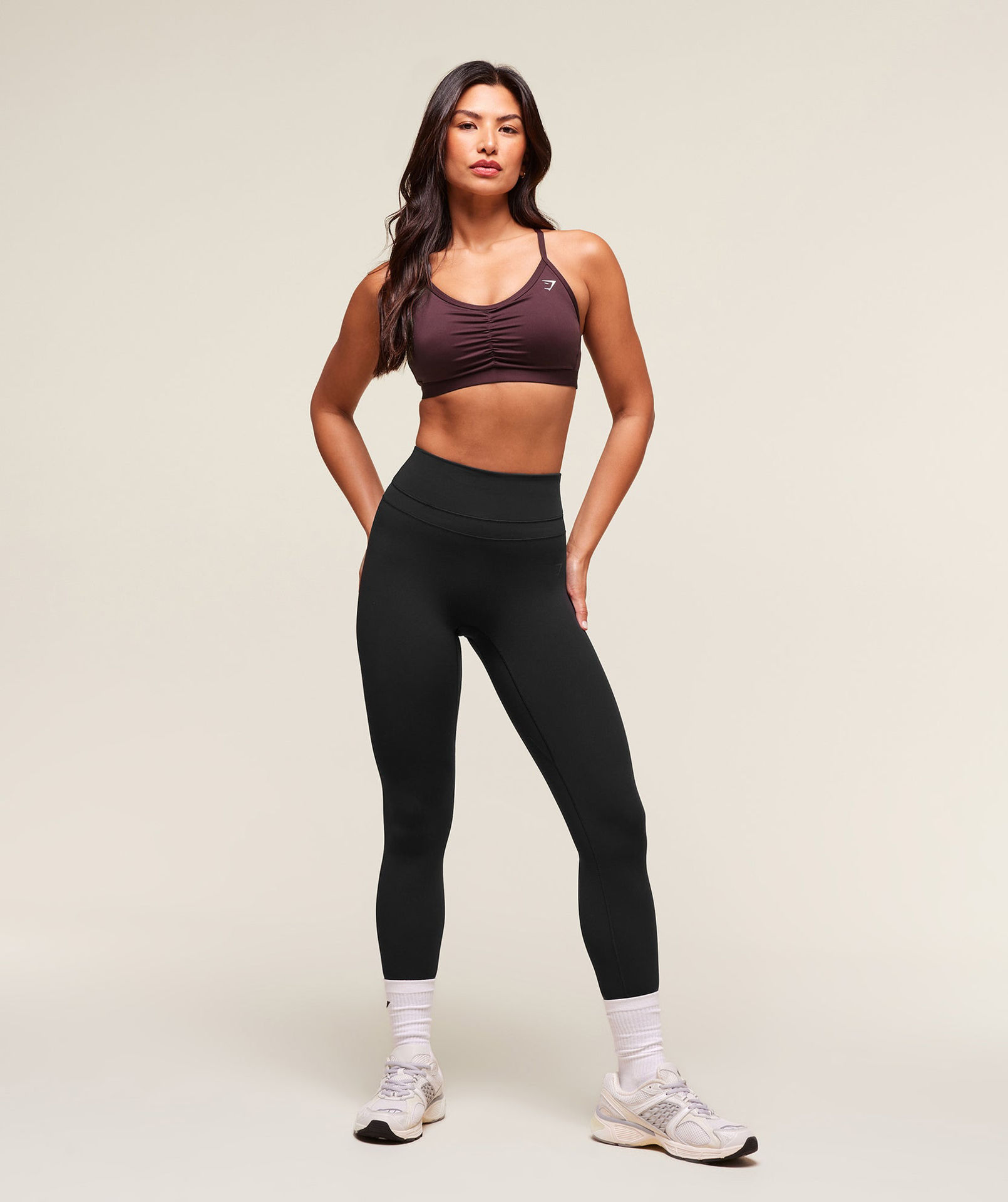 RUCHED SPORTS BRA