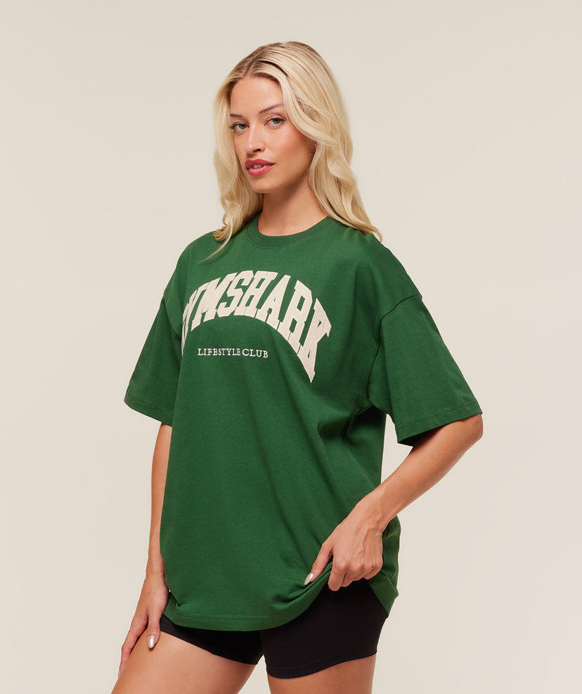 GRAPHIC COLLEGIATE OVERSIZED T SHIRT