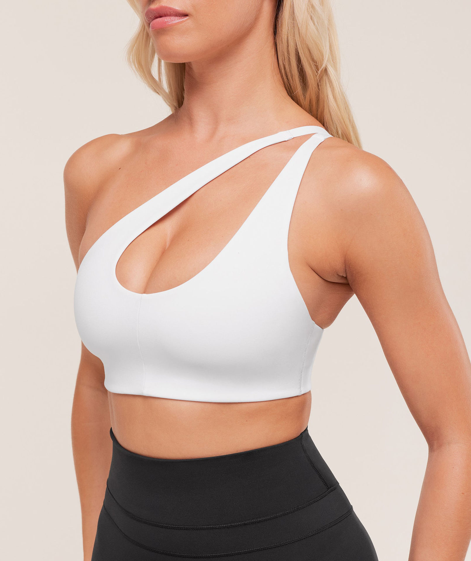 ONE SHOULDER SPORTS BRA