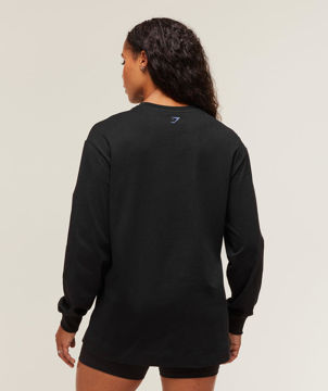 Lifting Club Graphic Oversized Long Sleeve T-Shirt