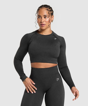Adapt Fleck Seamless Long Sleeve Crop