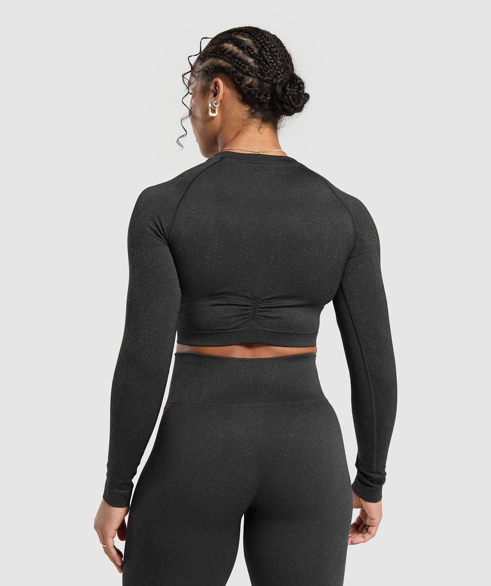 Adapt Fleck Seamless Long Sleeve Crop