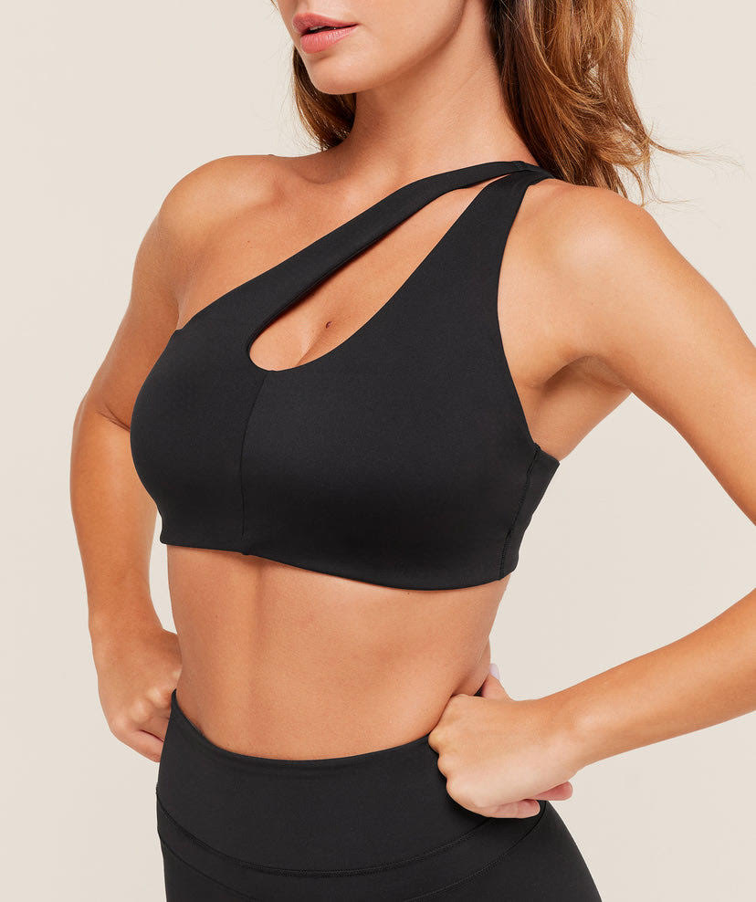 ONE SHOULDER SPORTS BRA