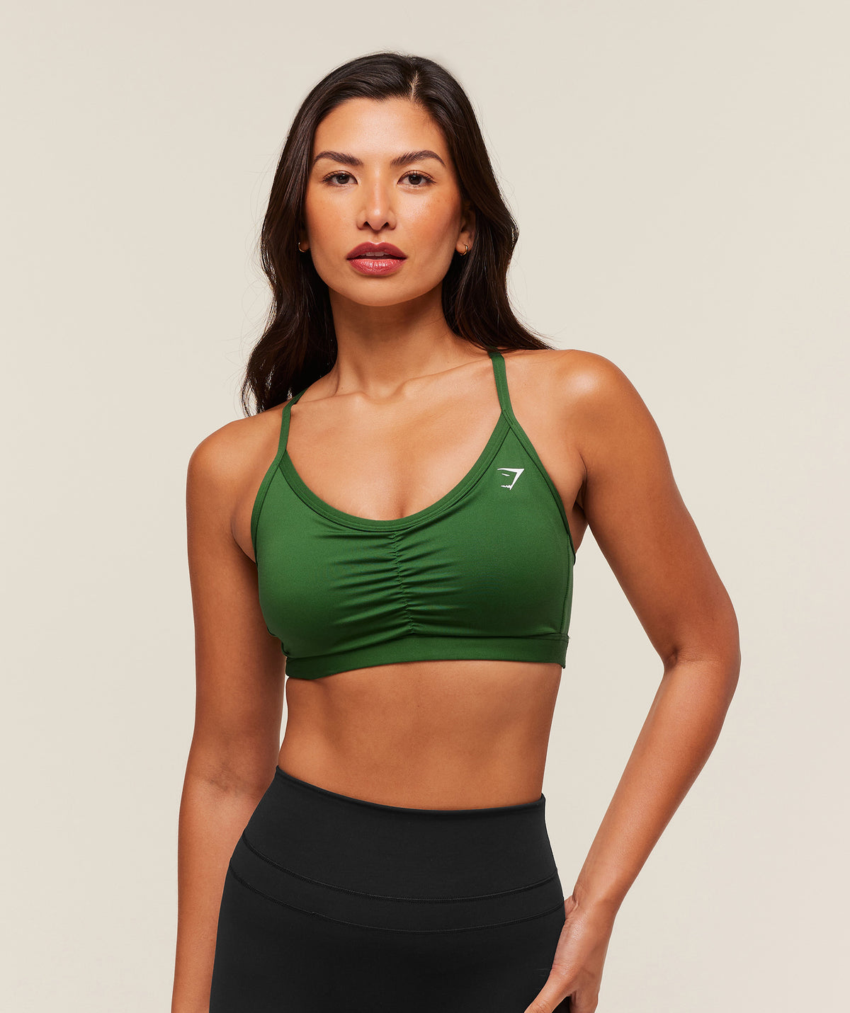 RUCHED SPORTS BRA