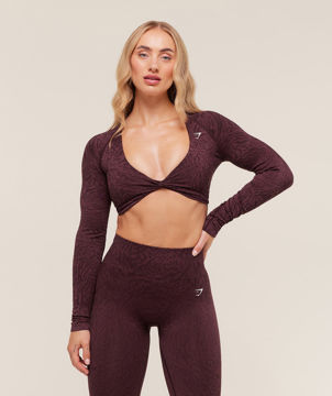 ADAPT ANIMAL LONG SLEEVE CROP TOP
