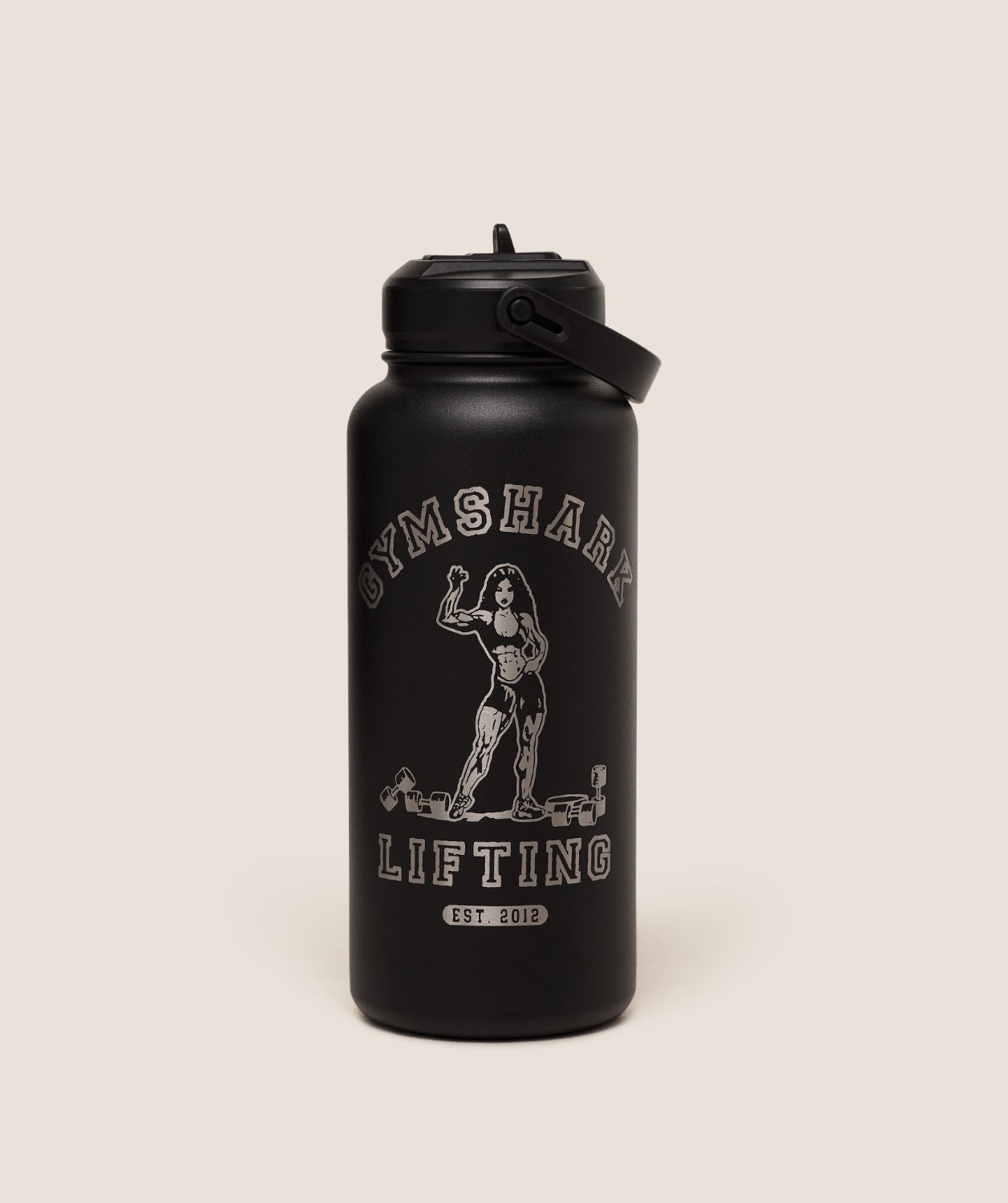 METAL INSULATED STRAW BOTTLE 1L