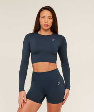 EVERYDAY SEAMLESS LONG SLEEVE CROP TOP
