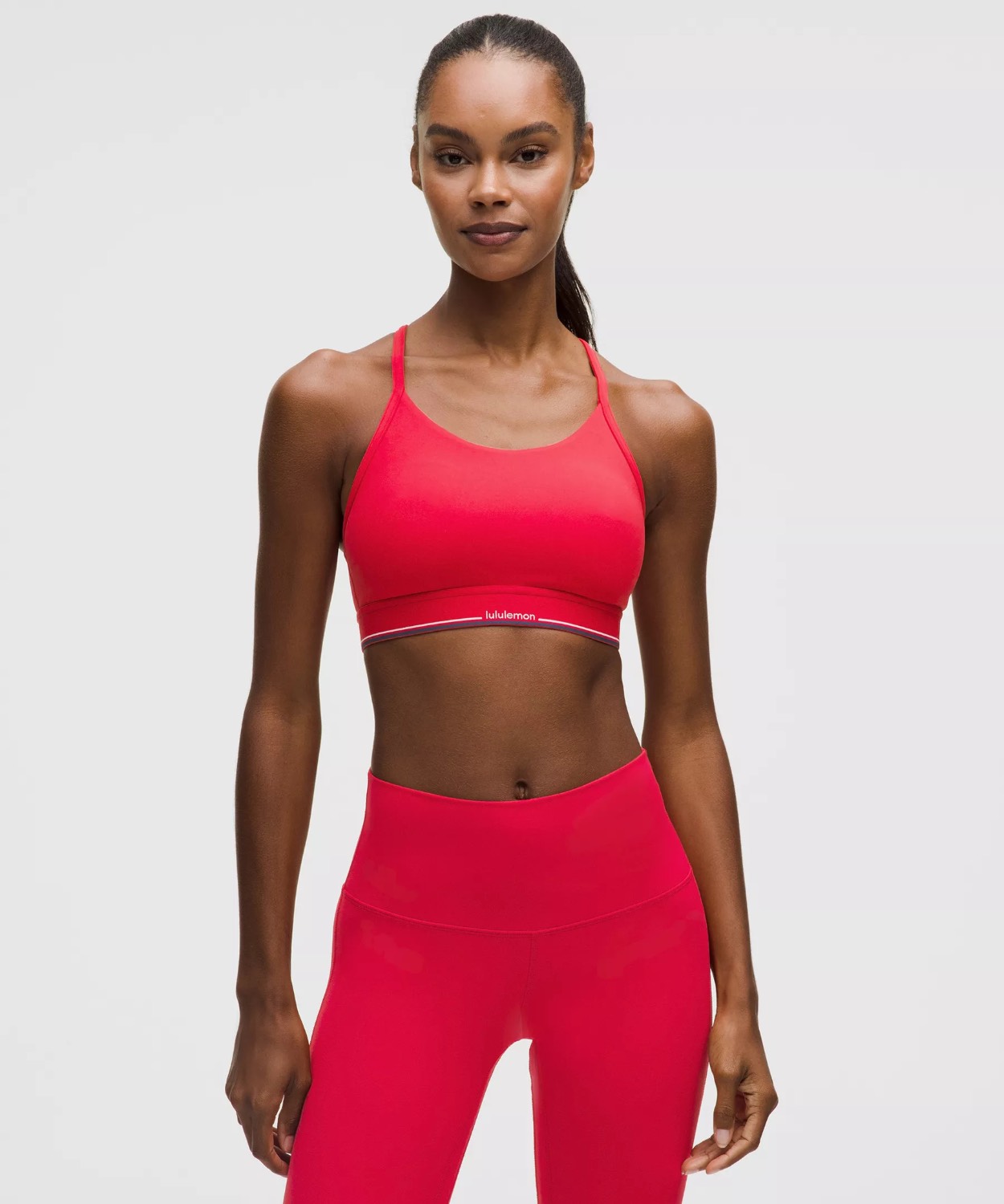 Flow Y Mid-Support Bra Logo *B/C Cup