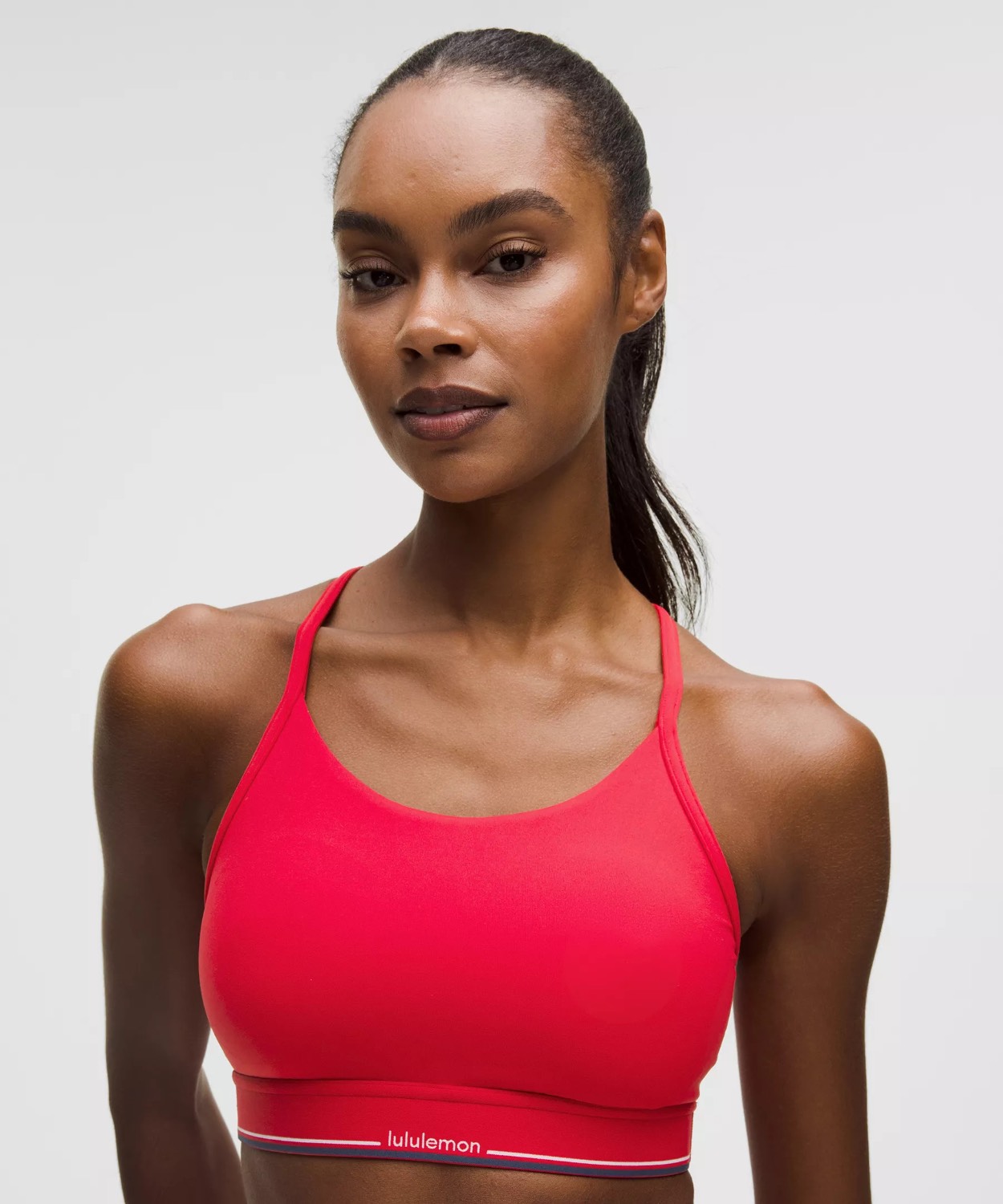 Flow Y Mid-Support Bra Logo *B/C Cup