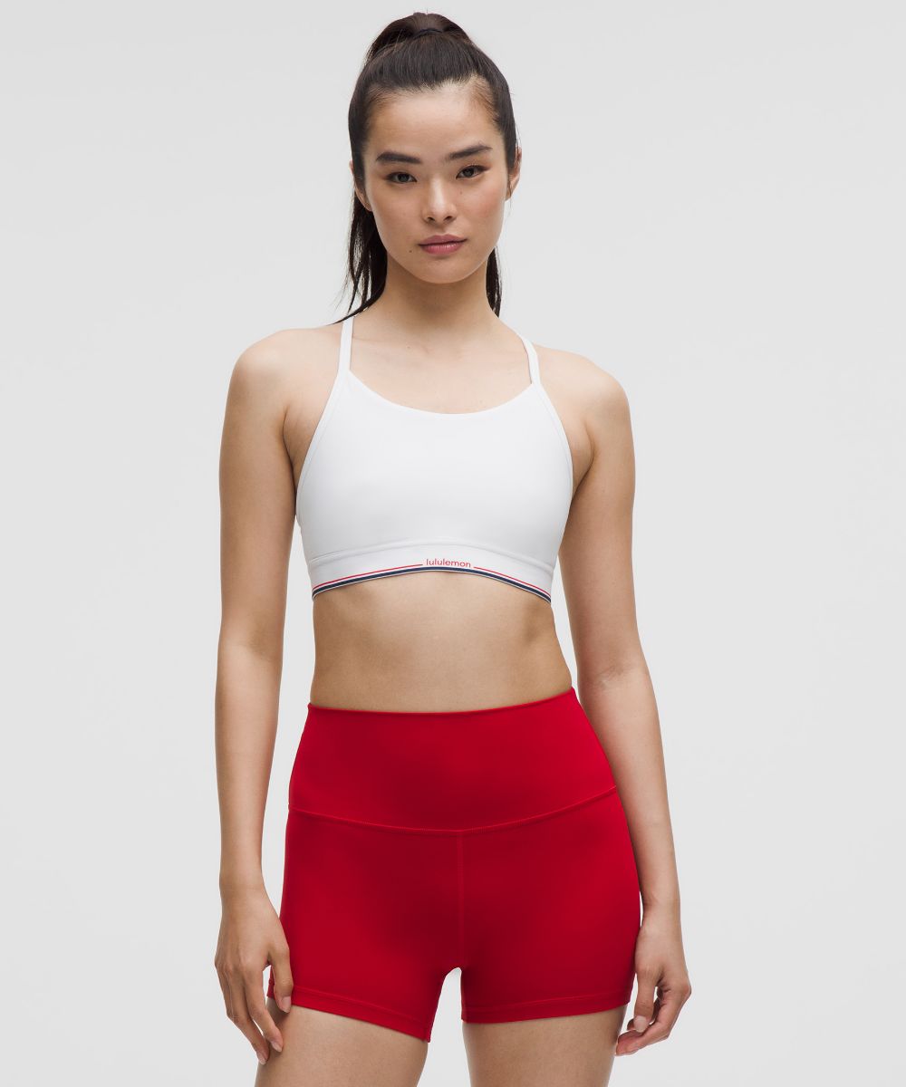 Flow Y Mid-Support Bra Logo *B/C Cup