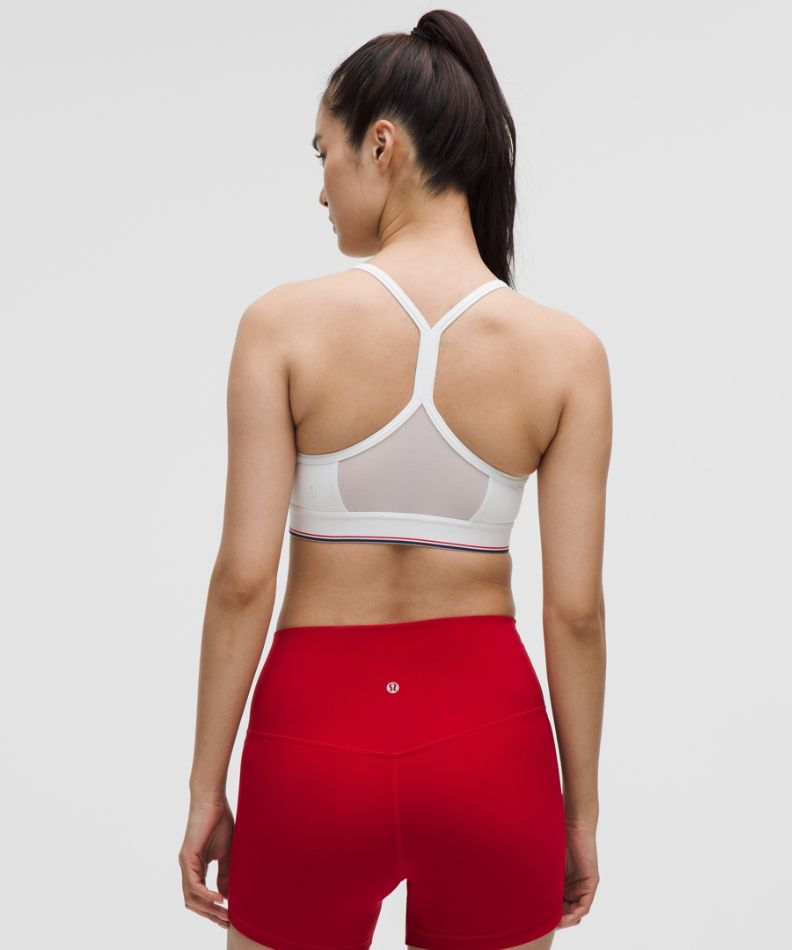 Flow Y Mid-Support Bra Logo *B/C Cup