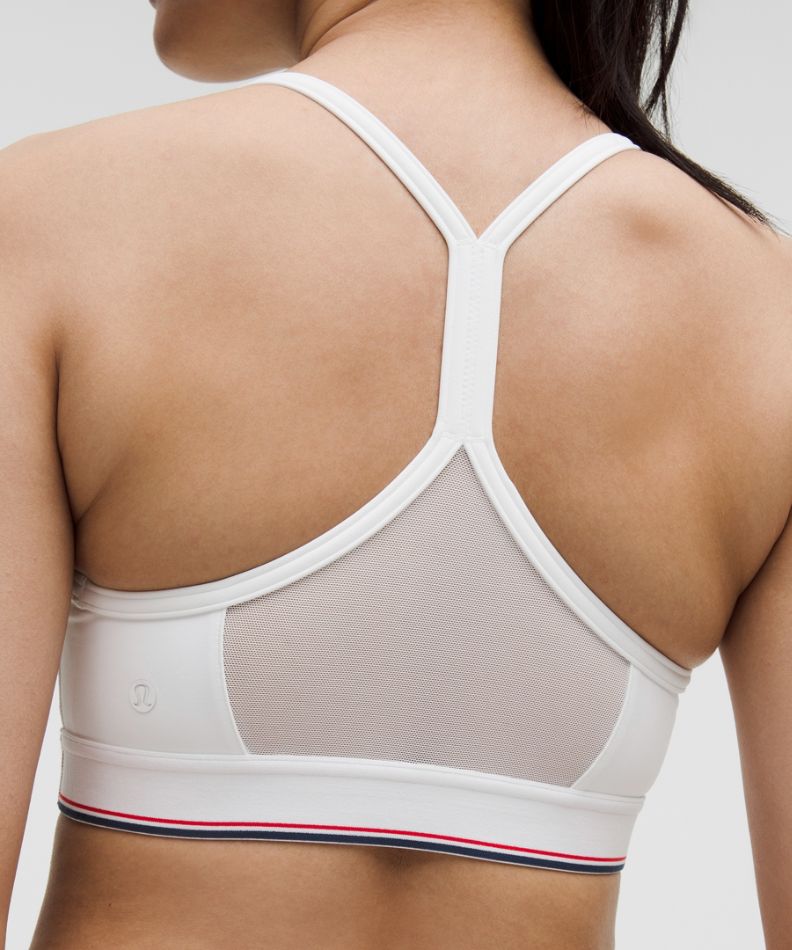Flow Y Mid-Support Bra Logo *B/C Cup