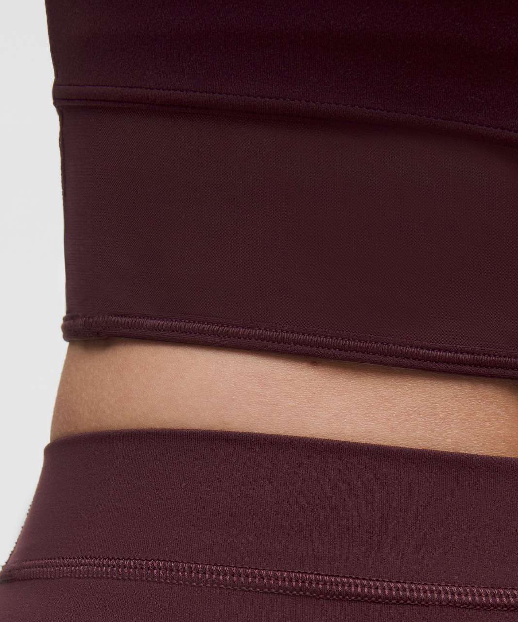 Nulu High-Neck Mesh-Hem Tank Top Light Support, B/C Cup