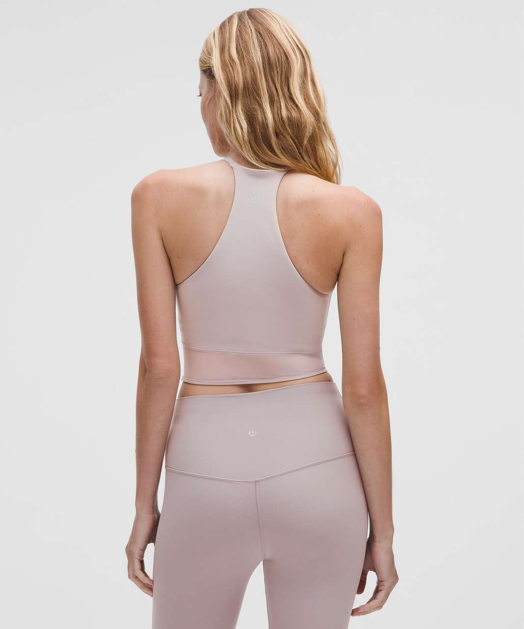 Nulu High-Neck Mesh-Hem Tank Top Light Support, B/C Cup