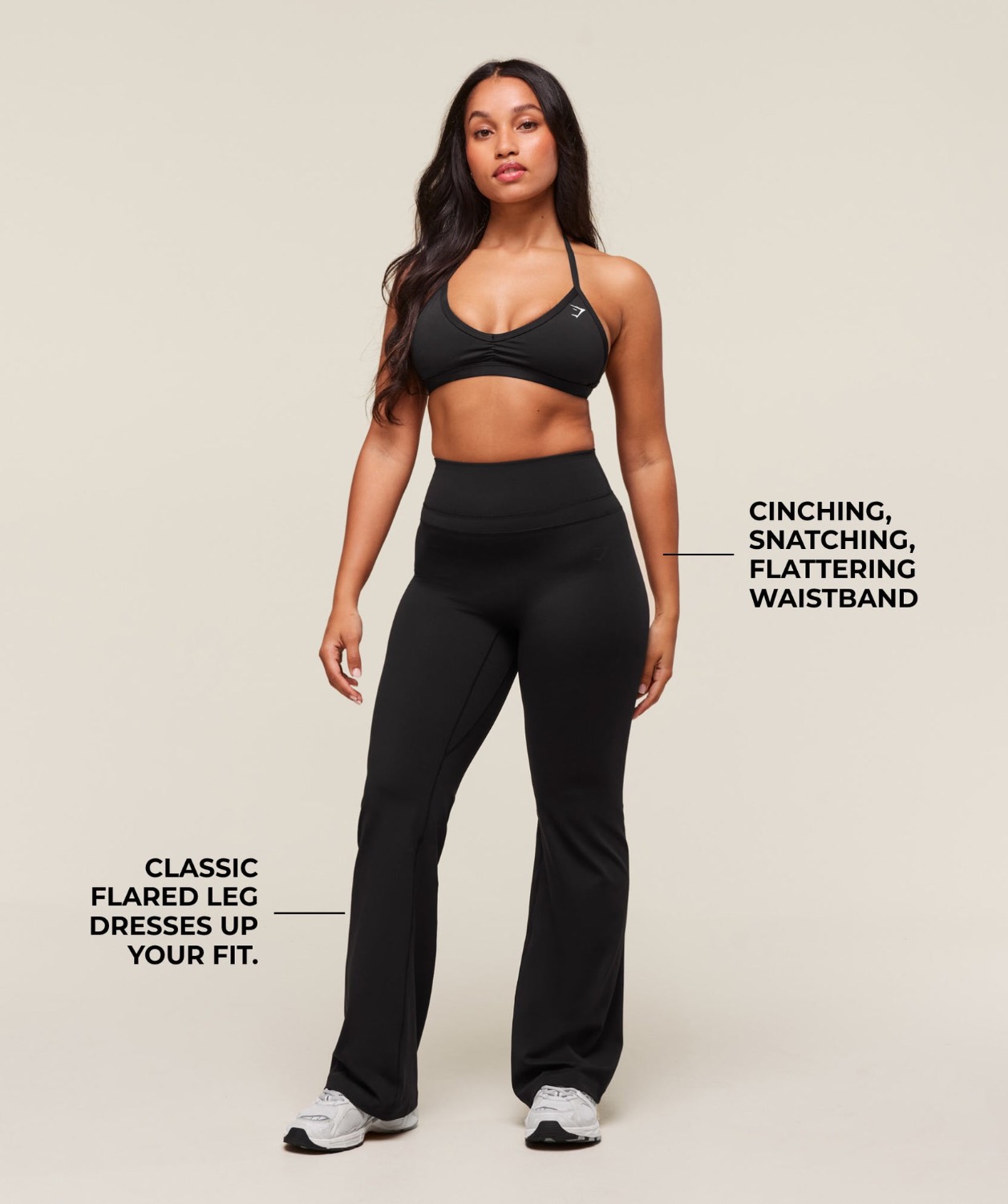 WHITNEY SHORT FLARED LEGGING
