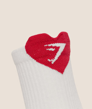 HEART GRAPHIC MIDI SOCKS 3PK