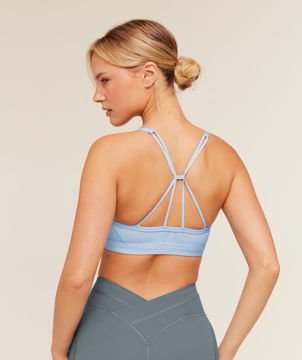 RUCHED STRAPPY SPORTS BRA
