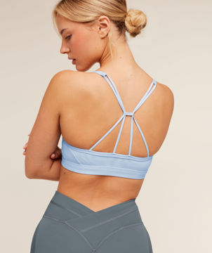 RUCHED STRAPPY SPORTS BRA